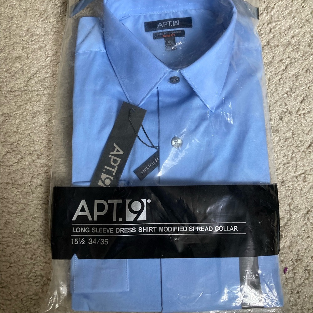 Apt. 9 Men's Sky Blue Dress Shirt
